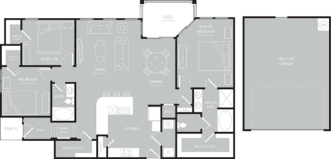 MOP C1T  floor plan at Villages of Magnolia, Magnolia, TX, 77354